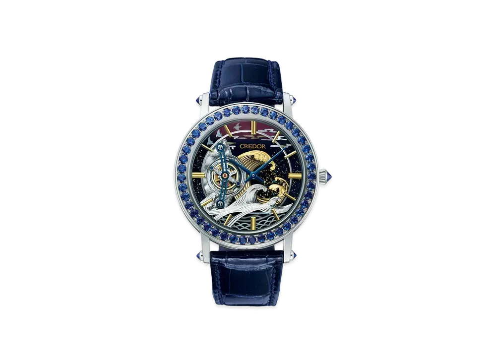 クレドール マスターピースコレクション トゥールビヨン彫金限定モデル「FUGAKU」 GBCC999