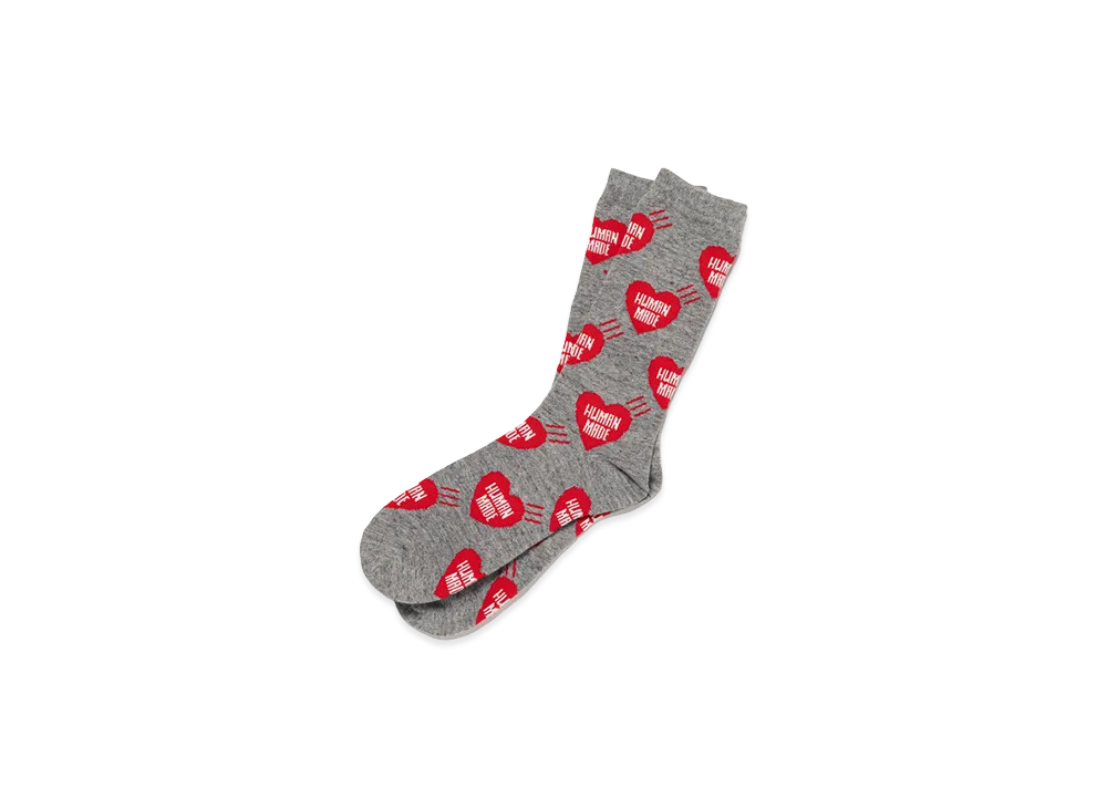 HUMAN MADE Heart Socks "Gray"