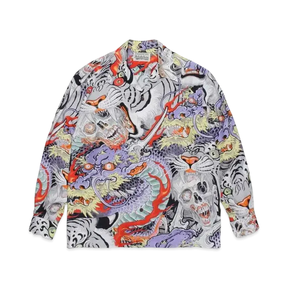 WACKO MARIA TIM LEHI / Hawaiian Shirt "Purple"