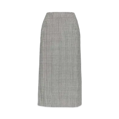 Alexander McQUEEN Prince Of Wales Pencil Skirt "Black"