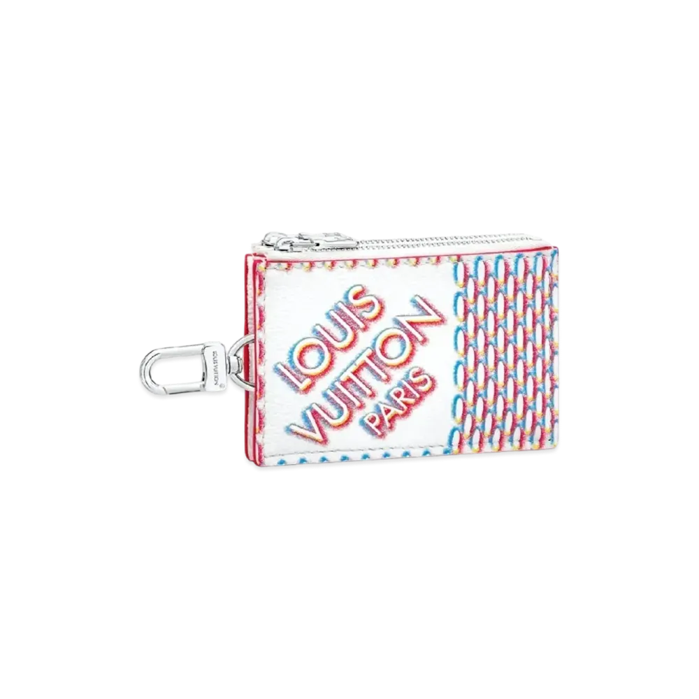 Louis Vuitton Double Zipped Card Holder Damier Giant "White"