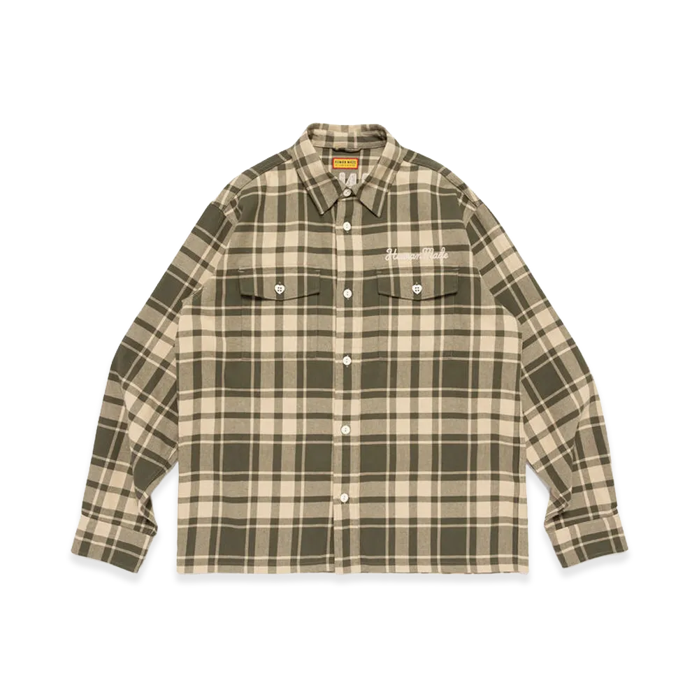 HUMAN MADE Flannel Check Shirt "Olivedrab"