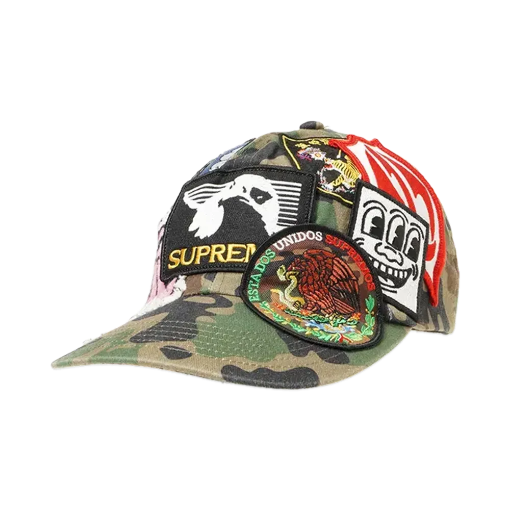 Supreme Patches 6-Panel "Olive Camo"