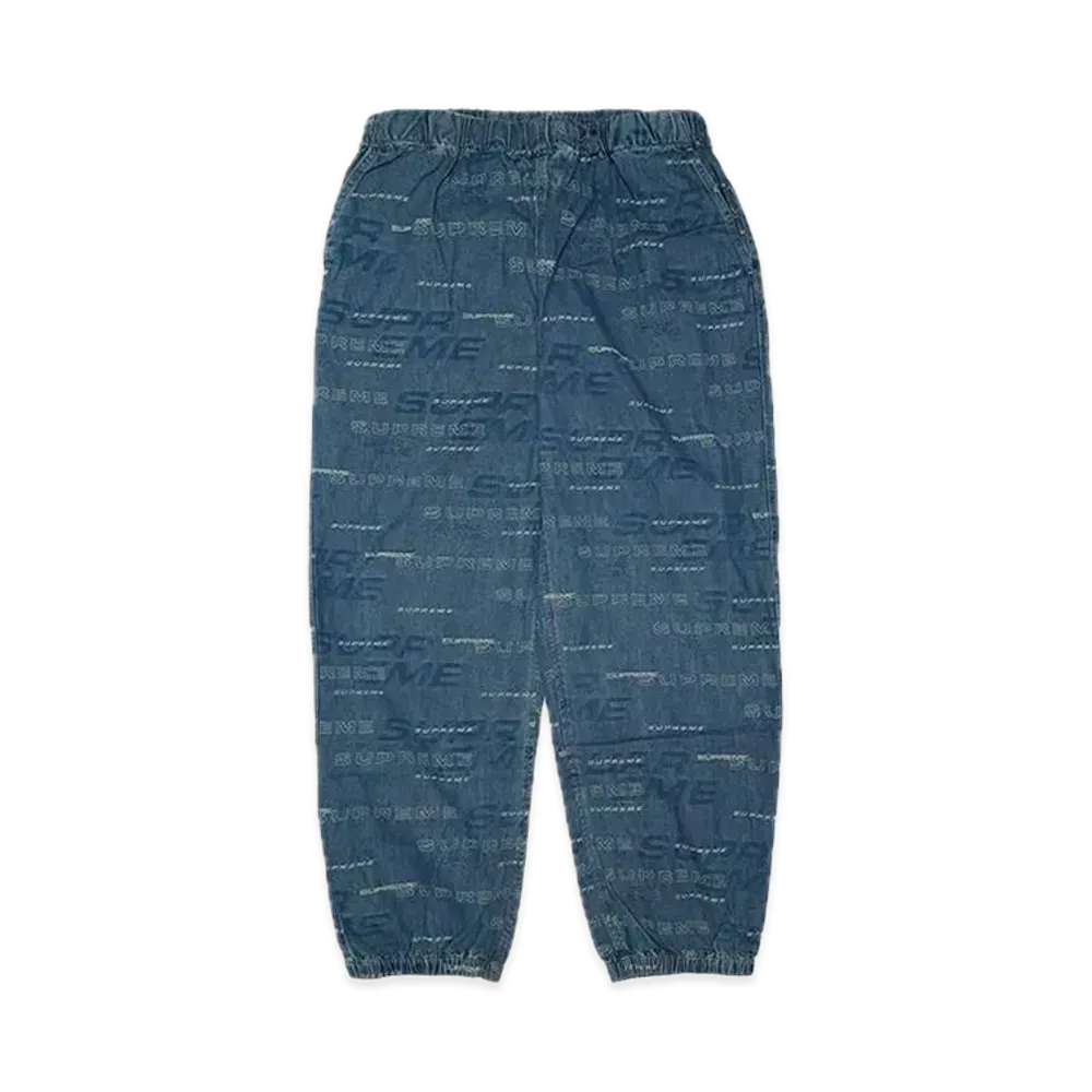 Supreme Dimensions Logo Denim Skate Pant "Blue"