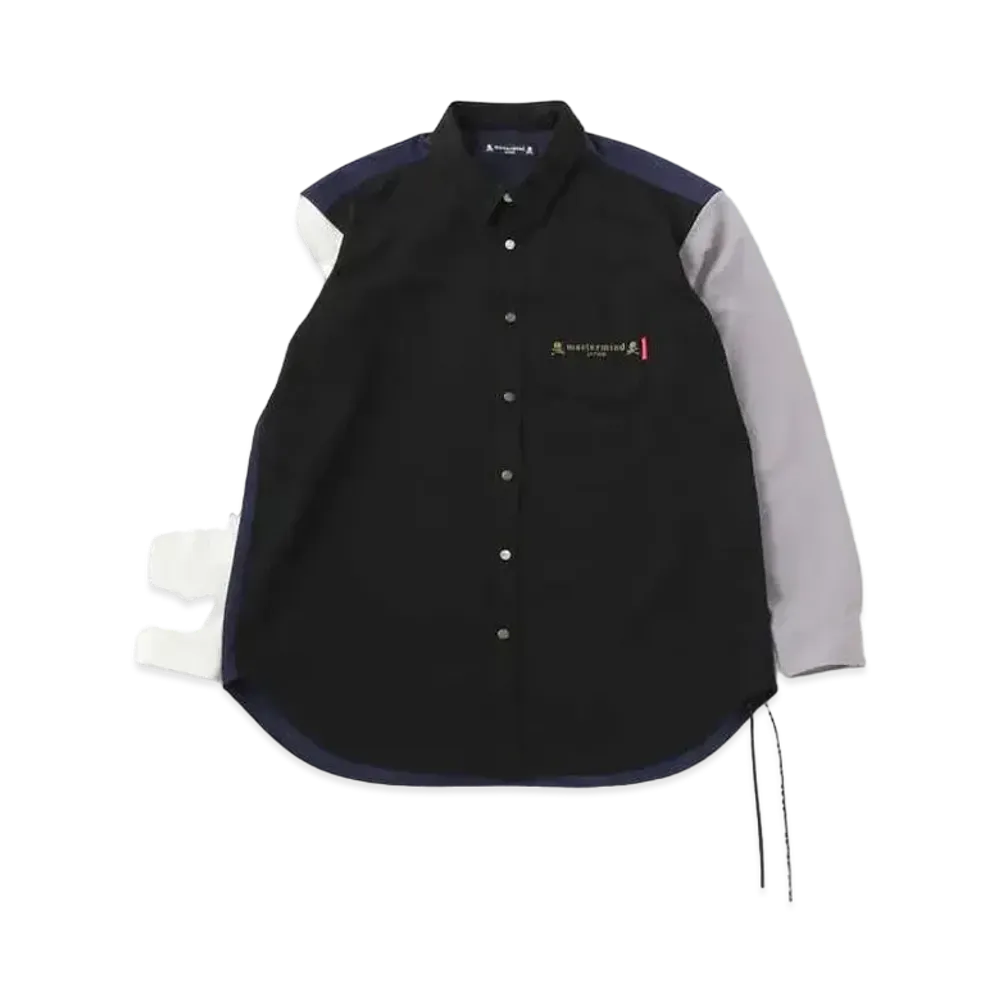 mastermind JAPAN Color Blocking LS Shirts "Black Base"