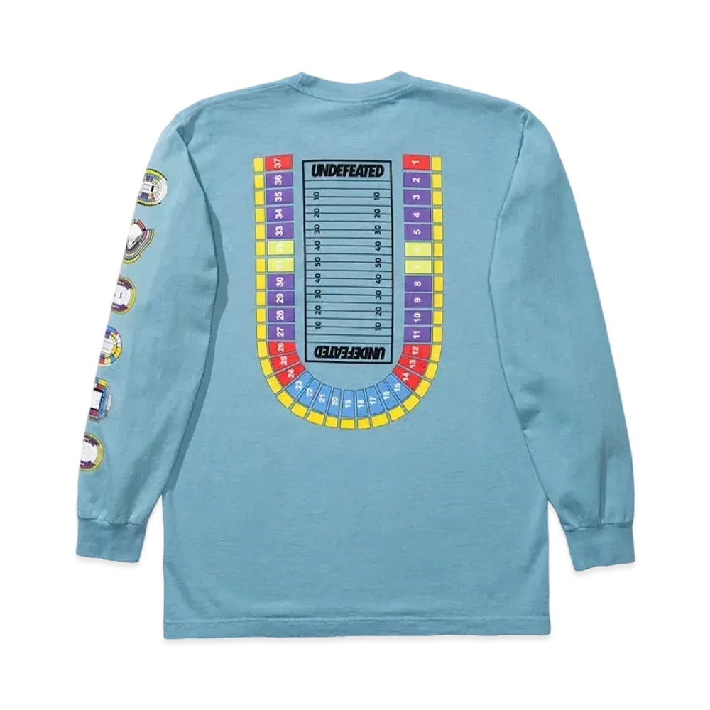 UNDEFEATED SEATING CHART L/S TEE - 80187 "Light Blue"
