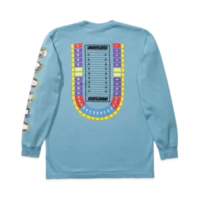 UNDEFEATED SEATING CHART L/S TEE - 80187 "Light Blue"