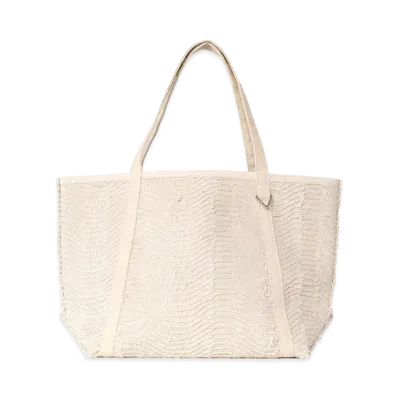 Maison MIHARA YASUHIRO Wave OX Tote Bag "White"