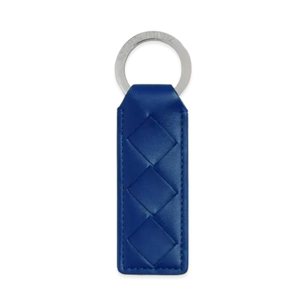 Bottega Veneta Tab Keyring "Royal Blue"