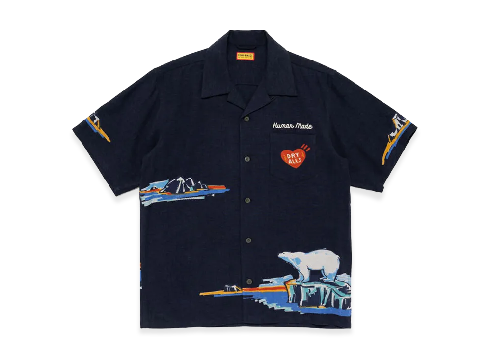 HUMAN MADE Printed Shirt "Navy"