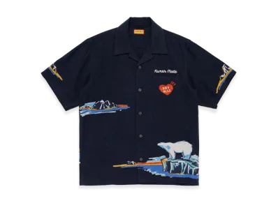 HUMAN MADE Printed Shirt "Navy"