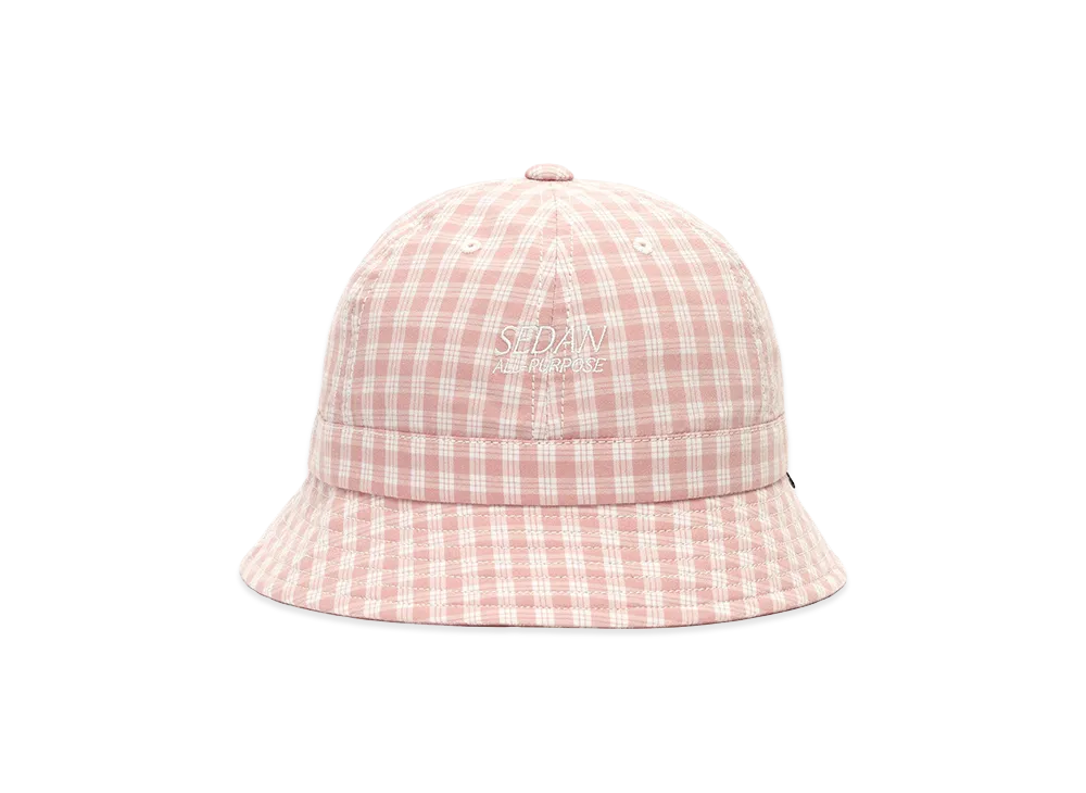 SEDAN ALL-PURPOSE Classic Plaid Bell Hat "Pink"