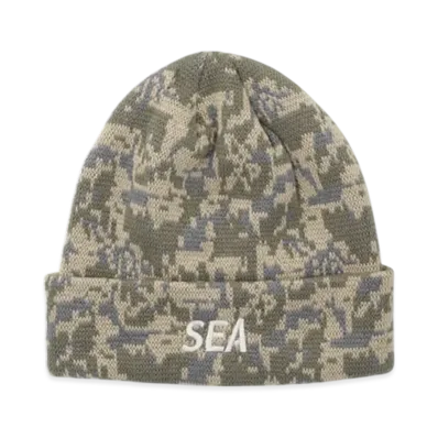 WIND AND SEA Camo Ess Knitcap "Digtal Camo"