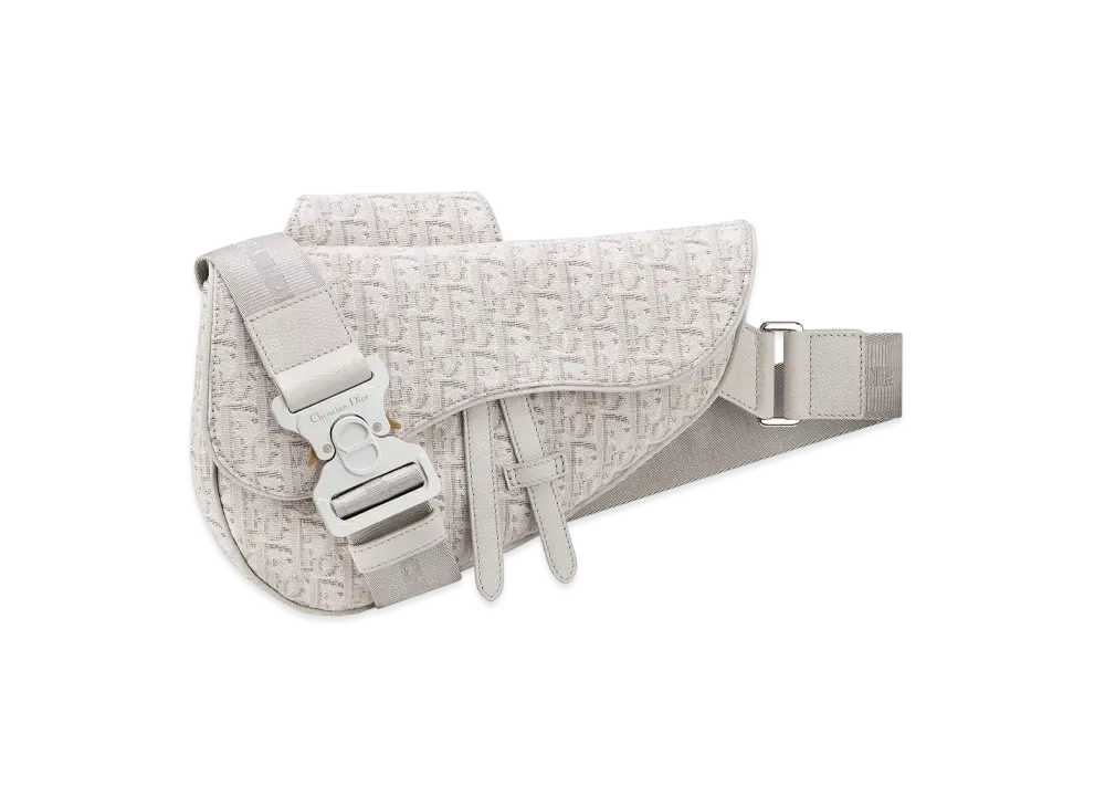 Dior Saddle Bag Dior Oblique Jacquard "Gray"