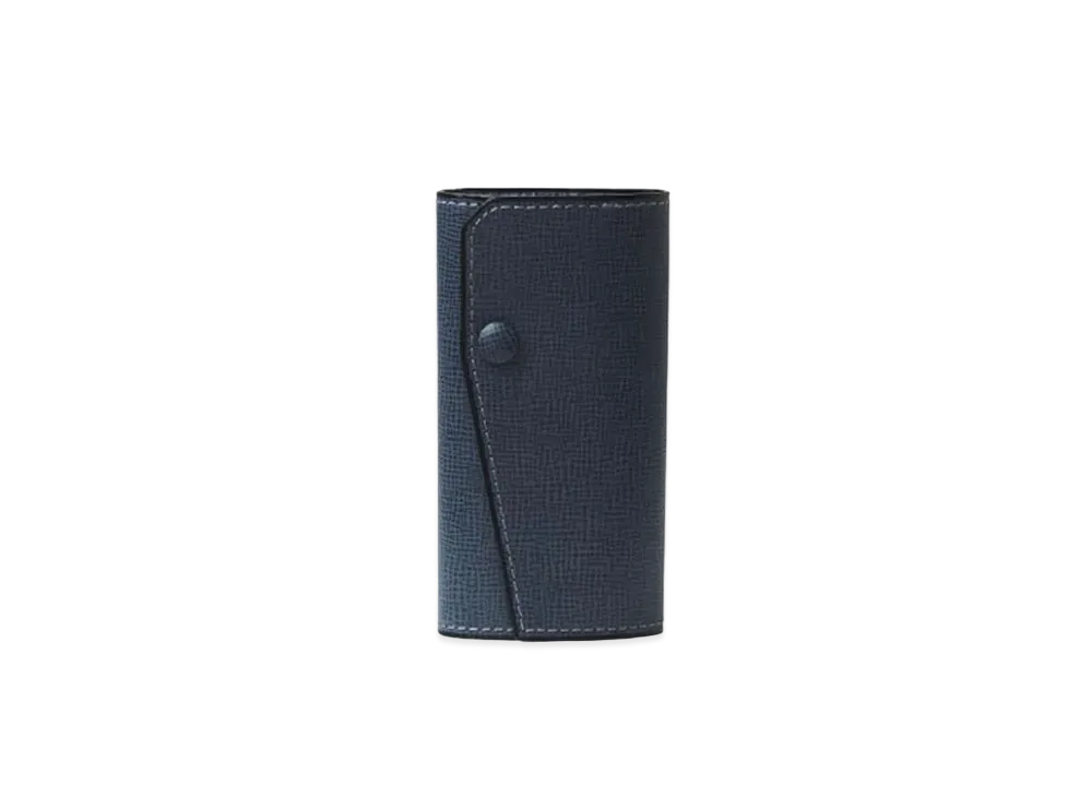 Valextra Key Holder 6 Hook "Navy"