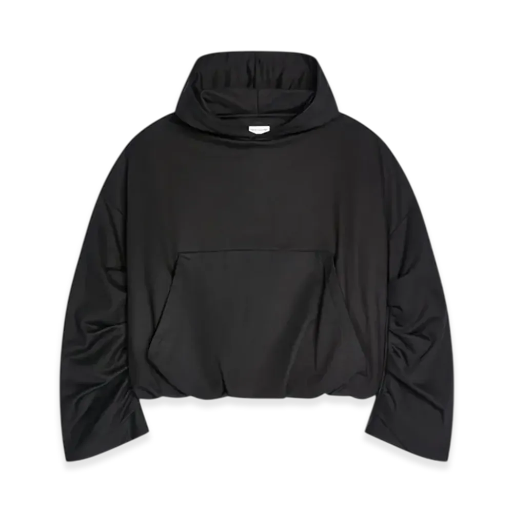 DRIES VAN NOTEN Women's Draped Hoodie "Black"