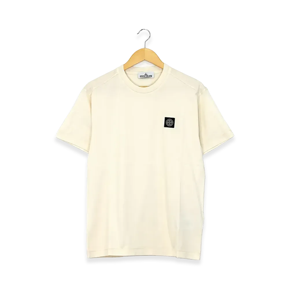 Stone Island 60/2 Cotton Jersey Short Sleeve T-Shirt "Ivory"
