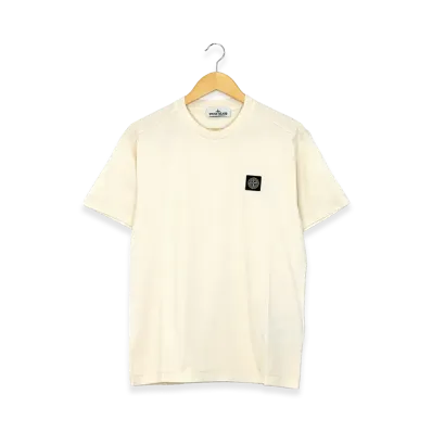 Stone Island 60/2 Cotton Jersey Short Sleeve T-Shirt "Ivory"
