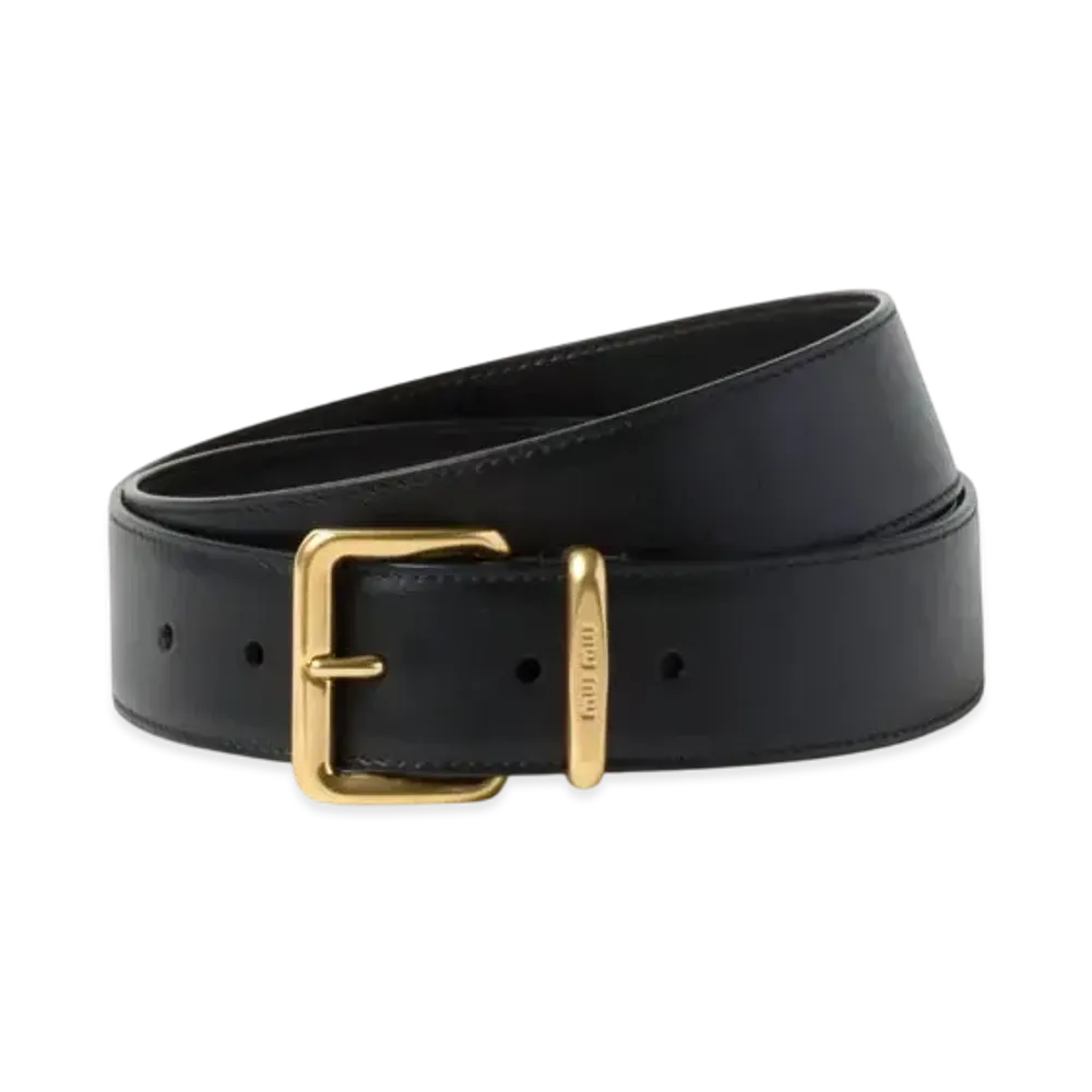 MIUMIU Leather Belt "Black"