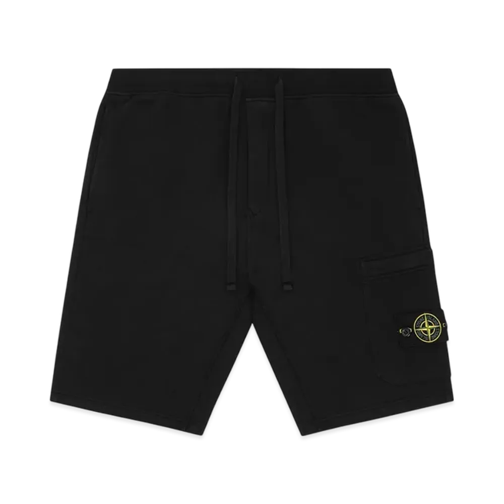Stone Island 64651 Fleece Bermuda Shorts - 22SS "Black"