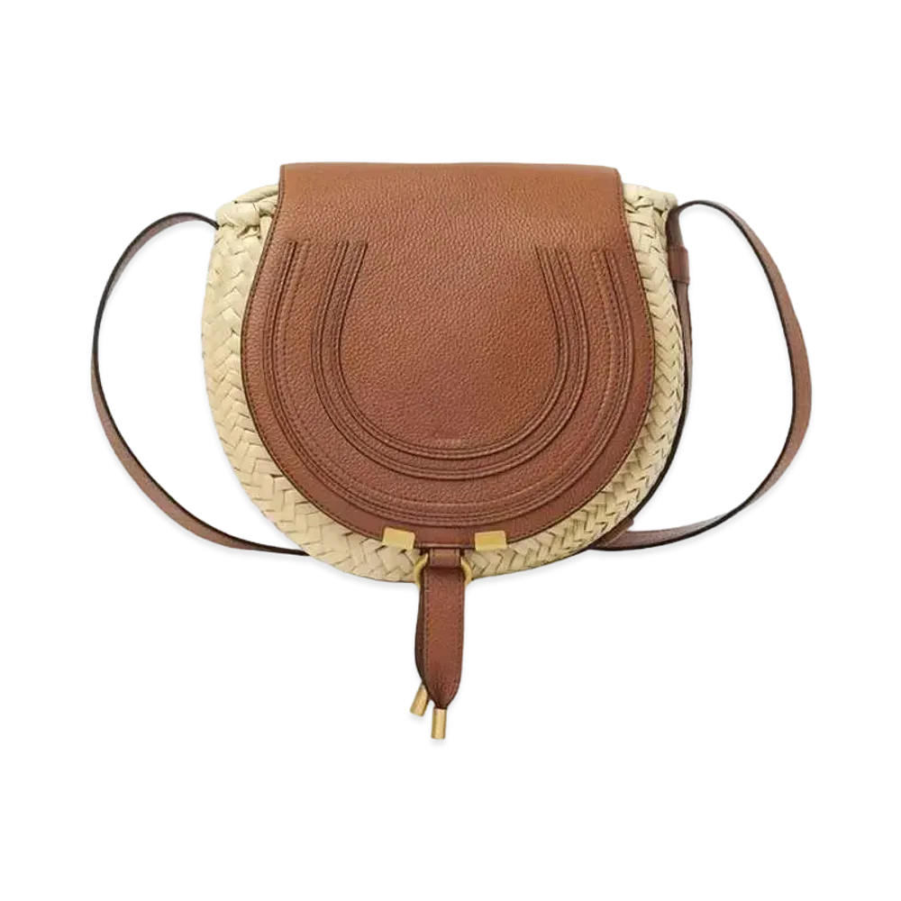 Chloe Marcie Small Cross-body Basket "Tan"