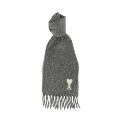 AMI PARIS Alpaca Scarf "Grey"
