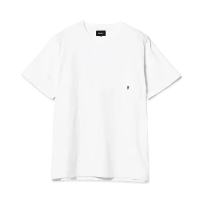 BEAMS B Logo Pocket T-shirt "White"