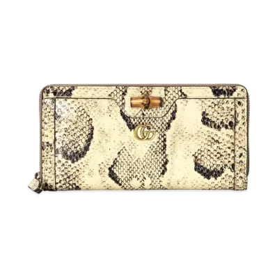 GUCCI Diana Python Continental Wallet