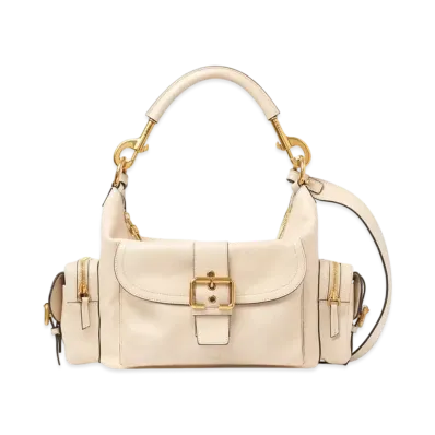 Chloe Camera Bag In Shiny Leather "Sweet Beige"