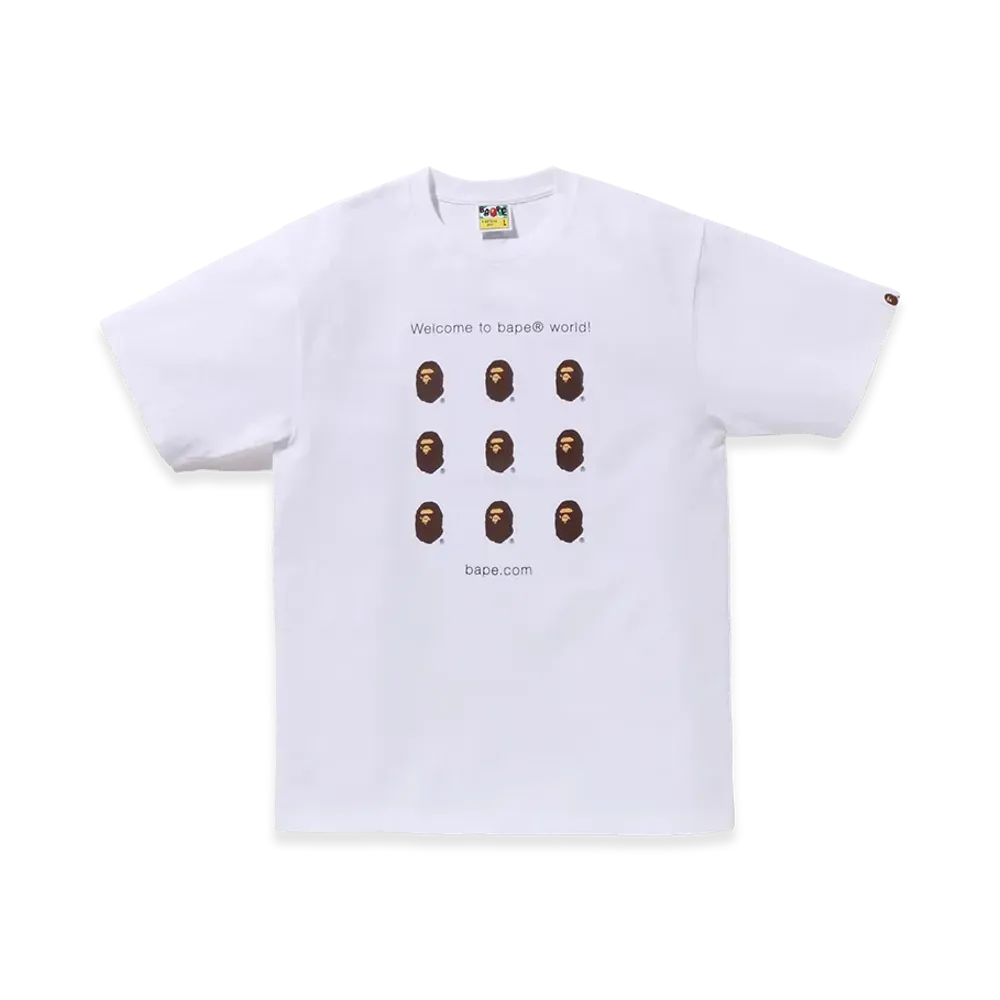 A BATHING APE Bape.Com Tee "White"