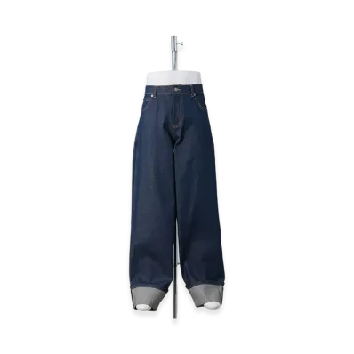 Charles Jeffrey Loverboy Loose Fit Jean With Knitted Pocket "Blue"