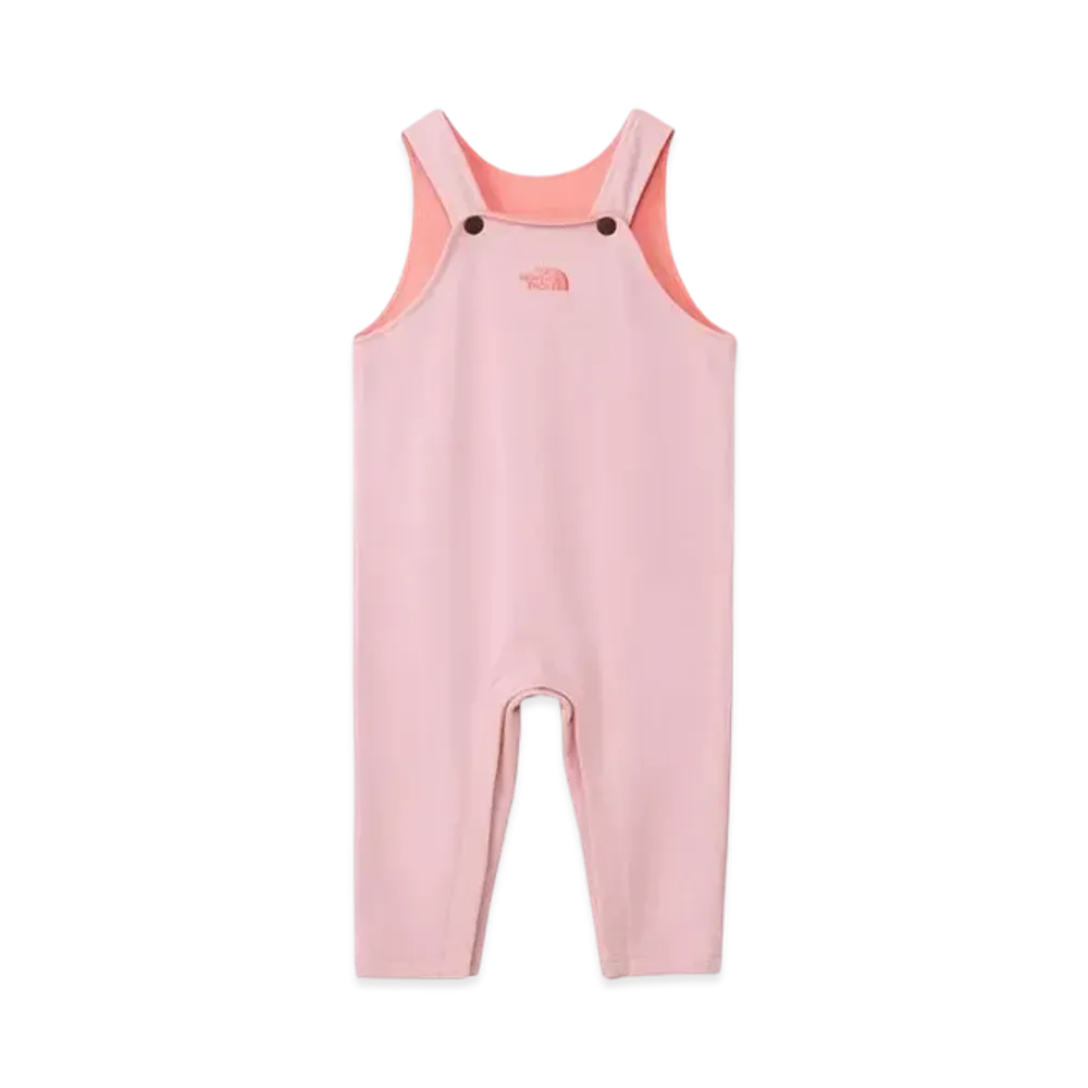 The North Face Baby Sweat Logo Overalls "Metallic Pink"