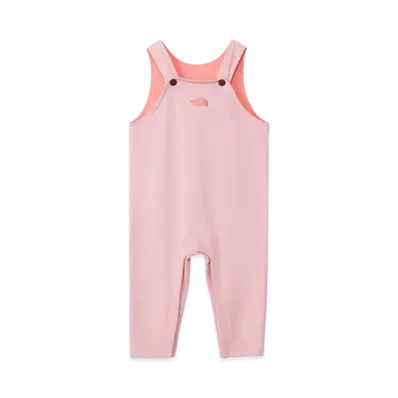 The North Face Baby Sweat Logo Overalls "Metallic Pink"