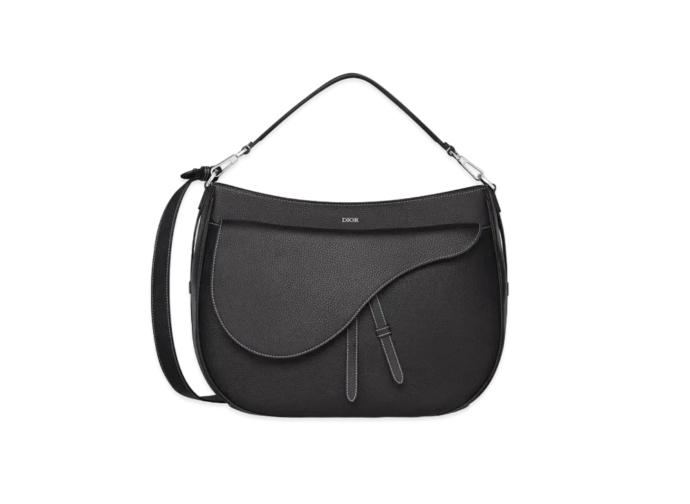 Dior Saddle Soft Bag Grained Calfskin "Black"
