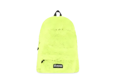BALENCIAGA Women's Fluffy XXL Backpack "Fluo Yellow"
