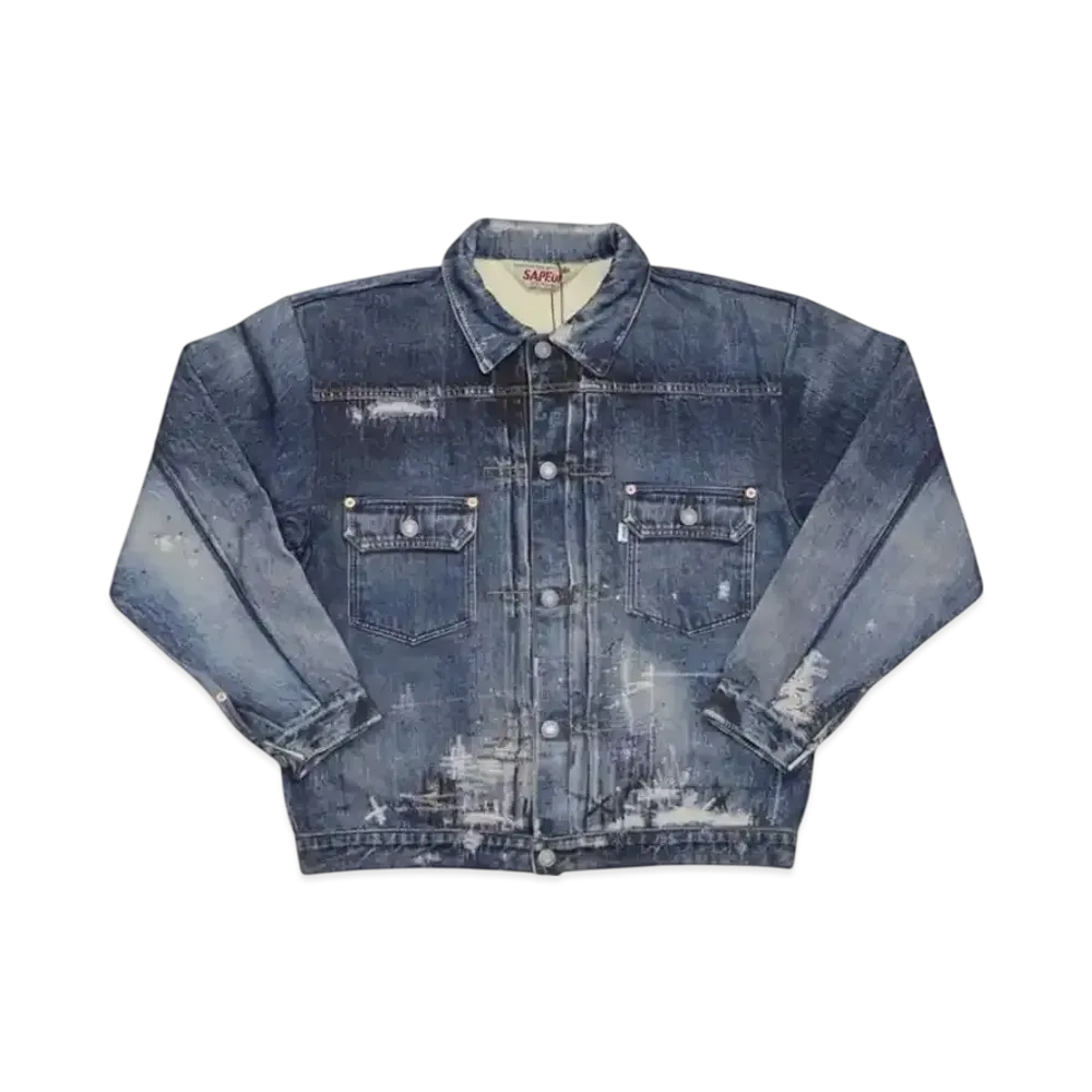SAPEur Kid's Lot.5067XX Sweat Jacket "Indigo"