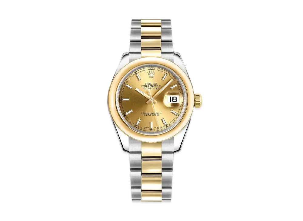 ROLEX Datejust "Champagne/Stainless Steel/Yellow Gold"