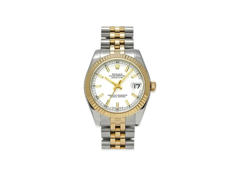 ROLEX Datejust "White/Stainless Steel/Yellow Gold"