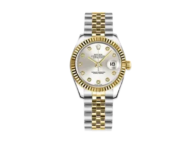 ROLEX Datejust 10P Diamonds "Silver/Stainless Steel/Yellow Gold"
