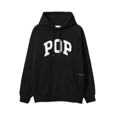 POP TRADING COMPANY arch hooded sweat"BLACK"