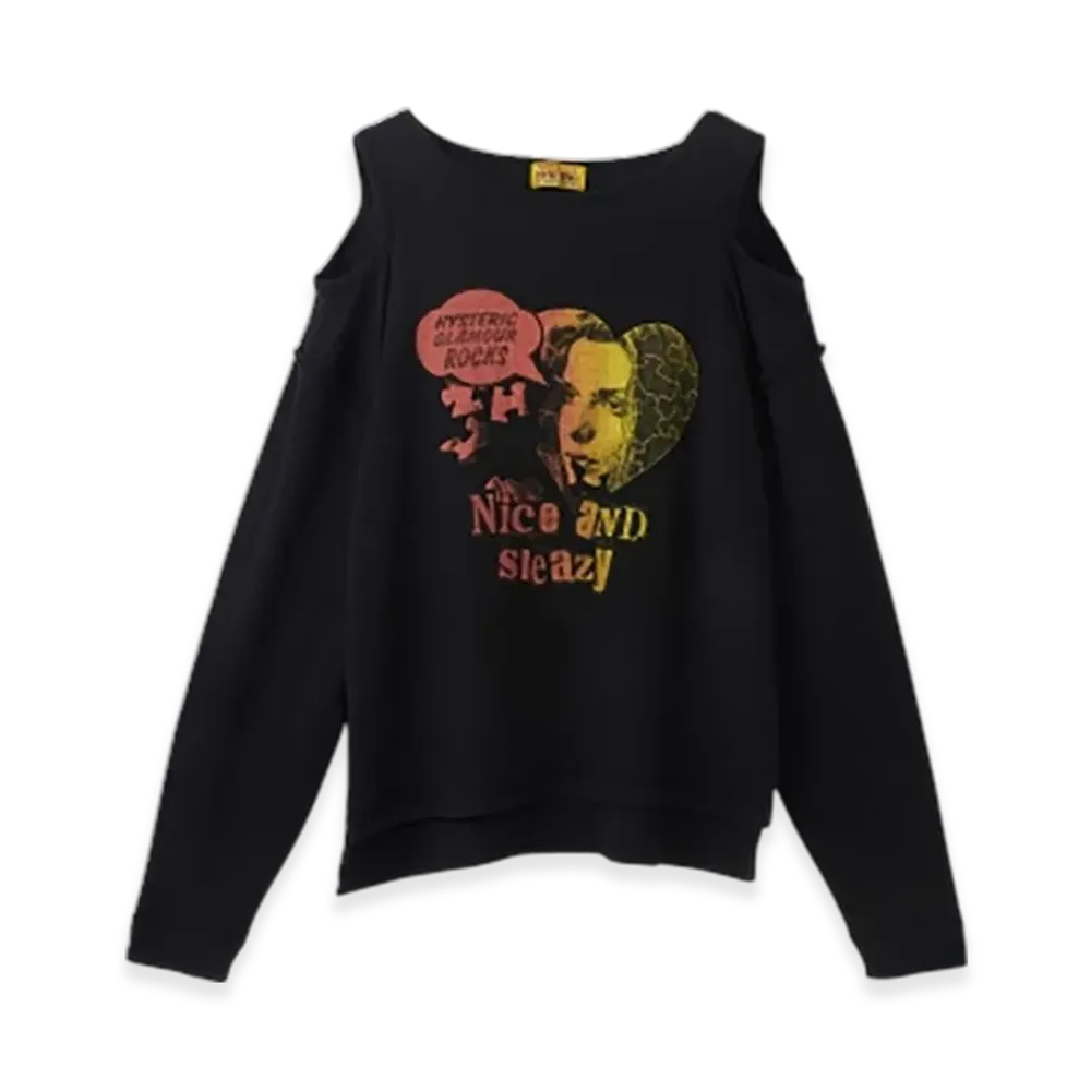 HYSTERIC GLAMOUR Nice And Sleazy Pullover "Black"