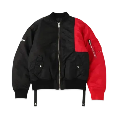mastermind JAPAN x C2H4 Made By Alpha Industries Bomber Jacket "Black Red"