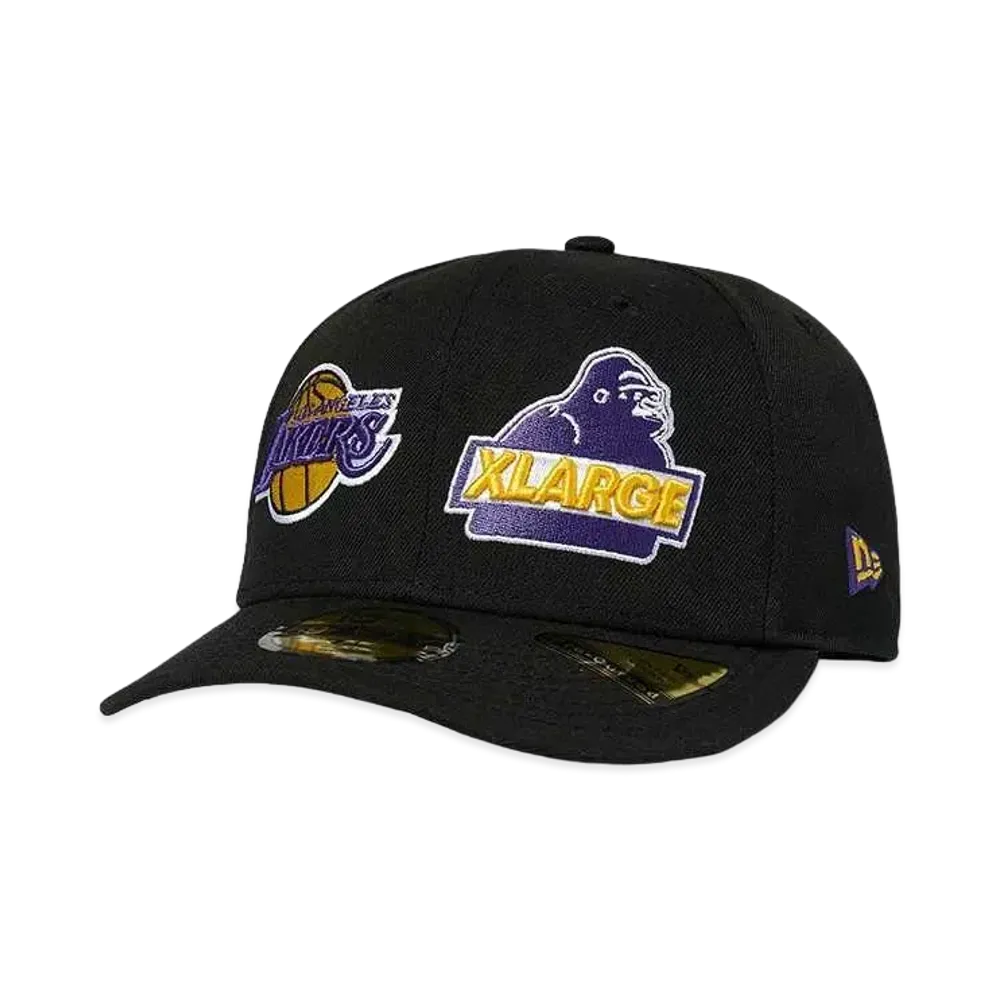 XLARGE x New Era x NBA LAKERS MIX LOGO 6PANEL CAP "Black"