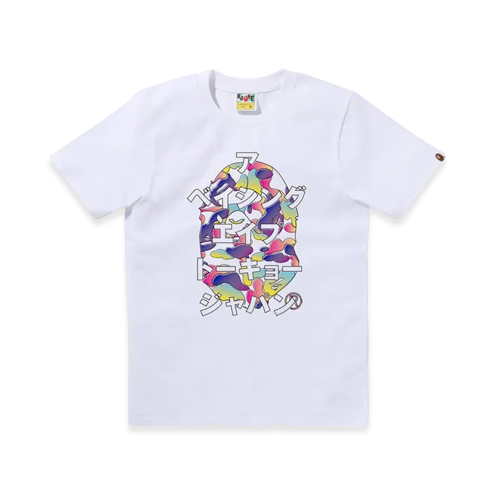 A BATHING APE Bape Katakana Tee "White"