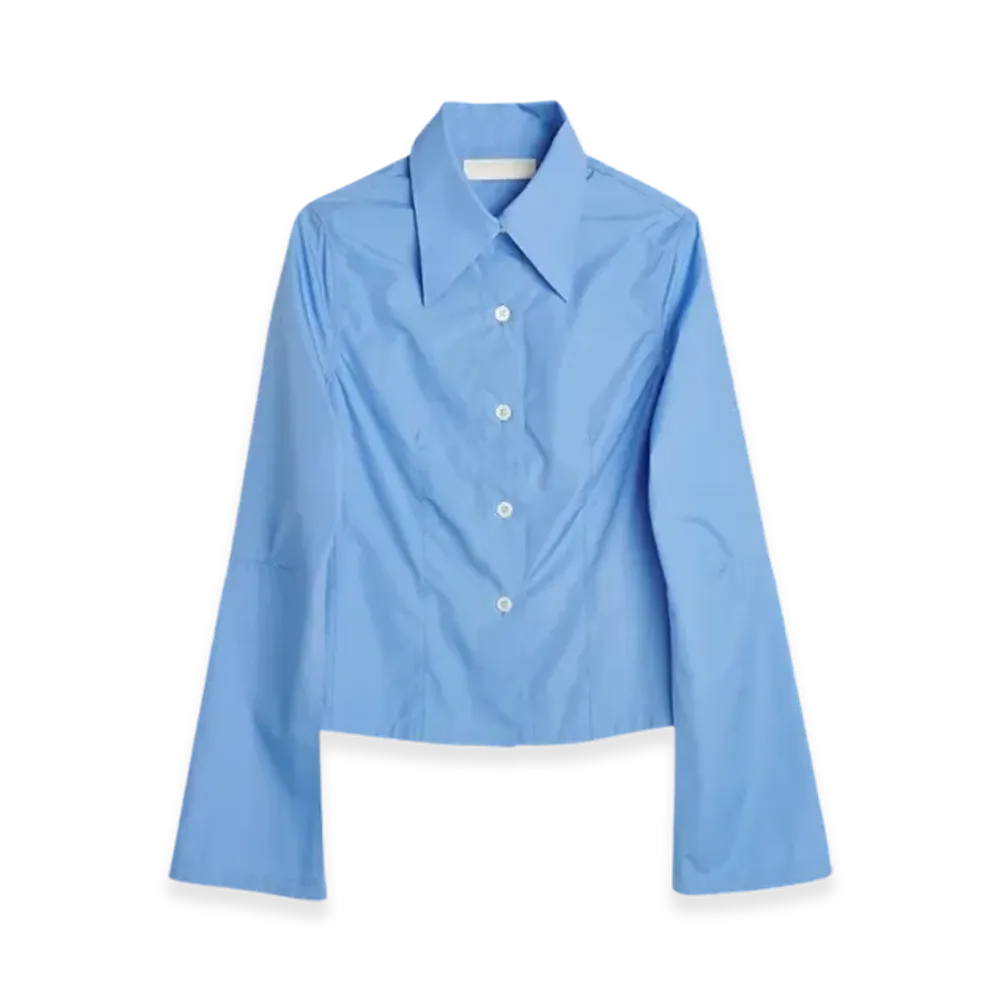 OUR LEGACY Women's Union Blouse Poplin "Police Blue"