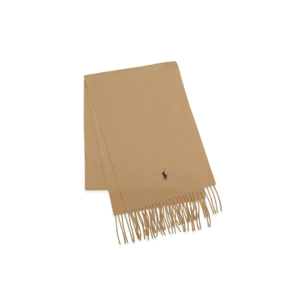 Polo Ralph Lauren Recycled Wool Muffler "Light Brown"