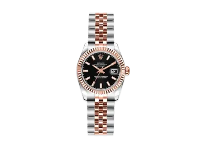 ROLEX Lady-Datejust "Black/Stainless Steel/Everose Gold"