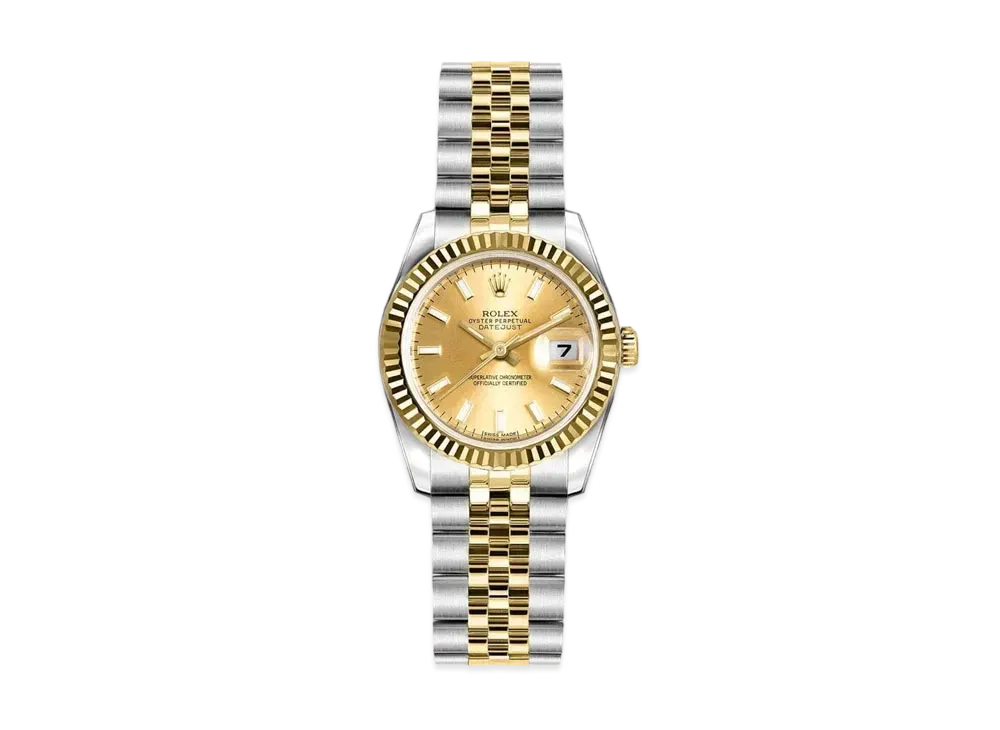 ROLEX Lady-Datejust "Champagne/Stainless Steel/Yellow Gold"