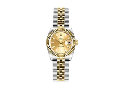 ROLEX Lady-Datejust "Champagne/Stainless Steel/Yellow Gold"