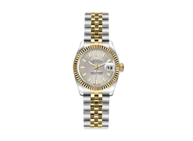 ROLEX Lady-Datejust "Silver/Stainless Steel/Yellow Gold"